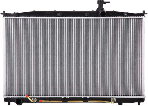 Lynol Cooling System Complete Aluminum Radiator Direct Replacement Compatible With 2007-2009 Hyundai Santa Fe SUV 1 Row V6 2.7L 3.3L