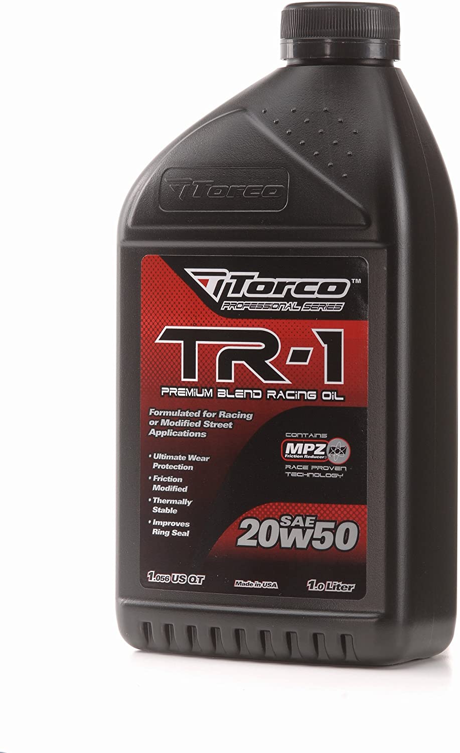 Torco A142050C TR-1 20w50 Racing Oil Bottle - 1 Liter Bottle, (Case of 12)