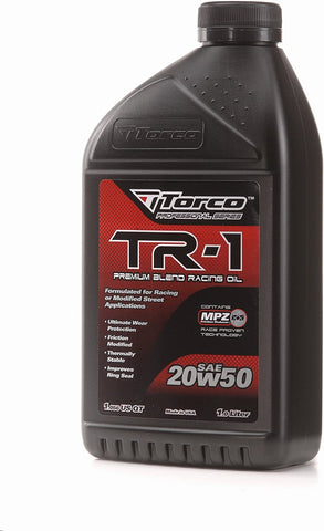 Torco A142050CE TR-1 20W-50 Racing Oil - 1 Liter Bottle