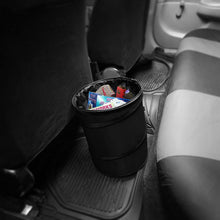 FH Group FH1121BLACK Auto Car Trash Can Portable Collapsible Car Trash Can Waterproof Garbage Container Large, Black Color