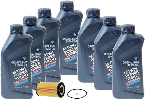 Genuine 10W-60 7 Liter Oil Change Kit For BMW E39 M5 S62 Engine 00-03