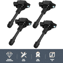 Ignition Coil Pack of 4 - Compatible With Infiniti FX50 M56 & Nissan Altima Cube Rogue Sentra Versa - Replace Part Number UF-549 224481KT0A 22448ED000