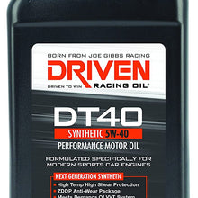 Driven Racing Oil 02406 DT40 High Zinc Synthetic Oil (5w-40 Quart), 1 quart
