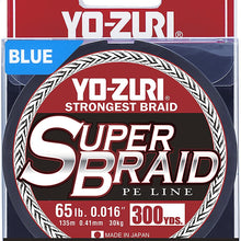 Yo-Zuri Superbraid Blue 300 Yards Superbraid Fishing Line