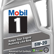 Mobil 1 120763 Synthetic Motor Oil 5W-20, 5 Quart