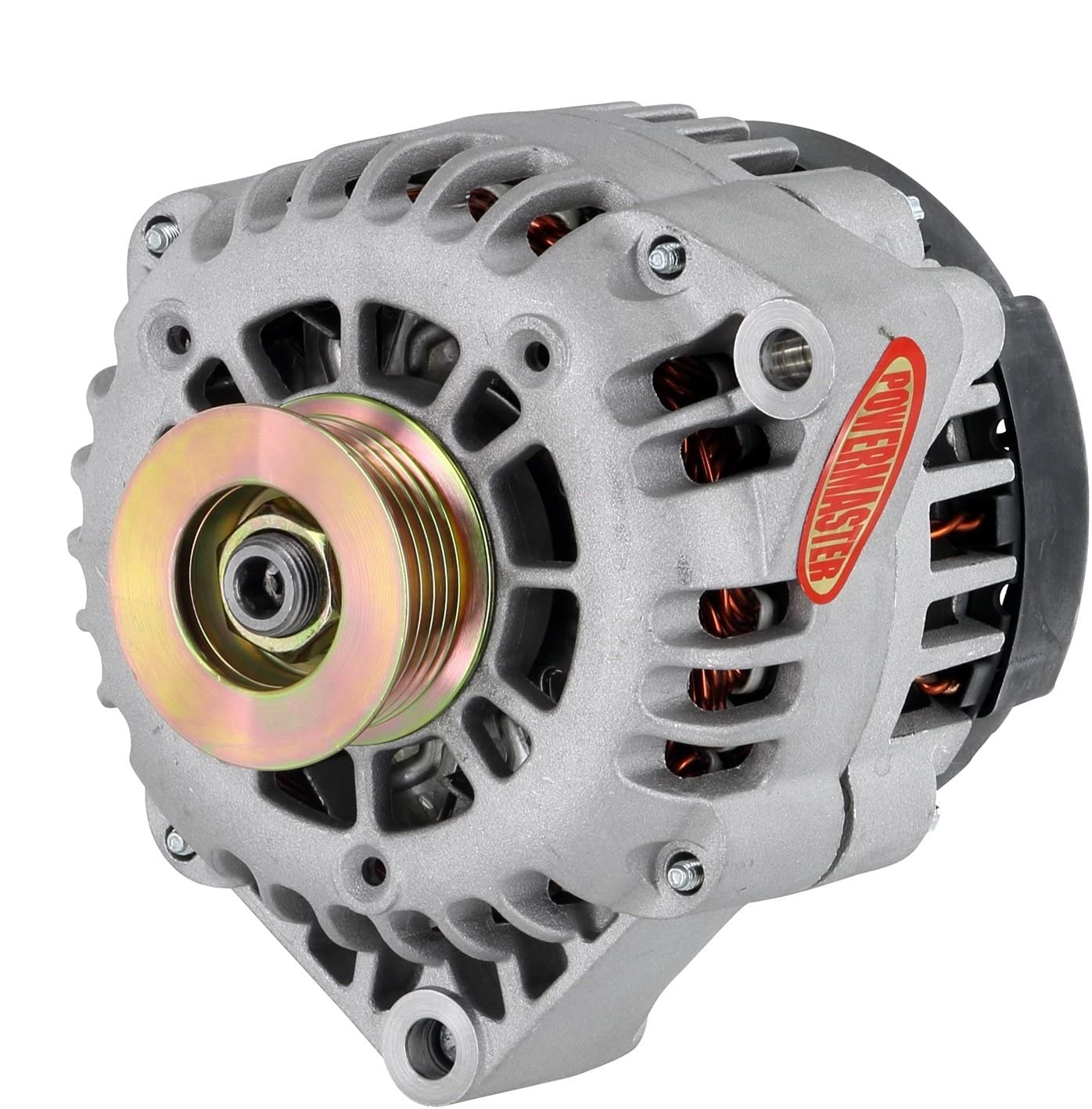 Powermaster 48247 Natural Alternator (AD230 165A 6 Groove Pulley OE Hookup PLFS)