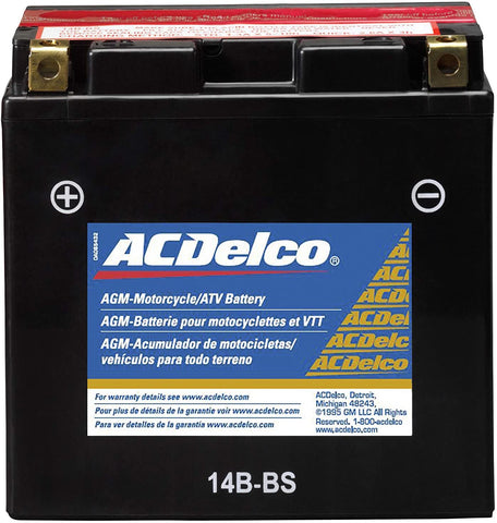 ACDelco ATX14BBS Specialty AGM Powersports JIS 14B-BS Battery