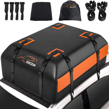 Car Rooftop Cargo Carrier Bag, Expandable 15 to 19 Cubic Feet 100% Waterproof Car Roof Bag for All Vehicle With/Without Racks, with Storage Bag, Anti-Slip Mat, 8+2 Durable Straps, 4 Door Hooks