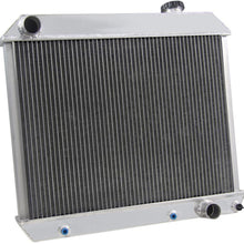 OzCoolingParts Pro 4 Row Core Aluminum Radiator + 16" Fan w/Shroud & Relay Wiring Kit for 1961-1966 62 63 64 65 Chevy GMC C10 C20 C30 K10 K20 K30 Trucks Suburban Pontiac Olds V8
