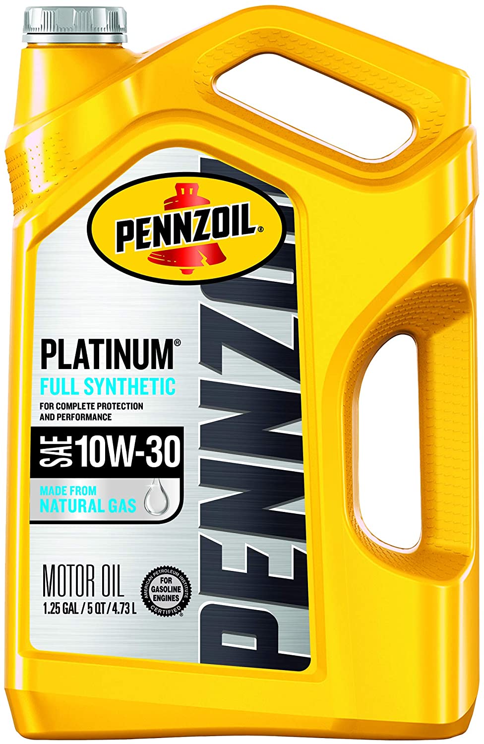 Pennzoil 550046205-3PK Platinum 5 quart 10W-30 Full Synthetic Motor Oil (SN/GF-5 Jug 3pk.)