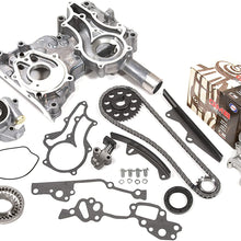 Evergreen TCK2000HPWOP Compatible With Toyota 22R 22RE Heavy Duty Timing Chain Kit w/Timing Cover, Oil Pump, GMB Water Pump