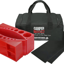 Andersen 2-Pack Camper Leveler Plus 2 Rubber Mats in Sturdy Carry Bag with Double Handles