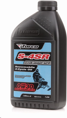 Torco S650030C 0w30 Snowmobile Four Stroke Oil Bottle - 1 Liter Bottle, (Case of 12)