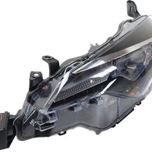 Headlight Assembly Compatible with 2017-2019 Toyota Corolla LED Composite Clear Lens With bulb(s) Driver Side