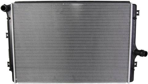 Rareelectrical NEW RADIATOR ASSEMBLY COMPATIBLE WITH VOLKSWAGEN 06-09 EOS GTI JETTA PASSAT 2.0L L4 1984CC 7635 3159 VW3010149 7635 CU2822 1K0121251AB
