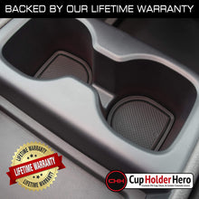 CupHolderHero for Honda Odyssey Accessories 2018-2021 Premium Custom Interior Non-Slip Anti Dust Cup Holder Inserts, Center Console Liner Mats, Door Pocket Liners 40-pc Set (Solid Black)