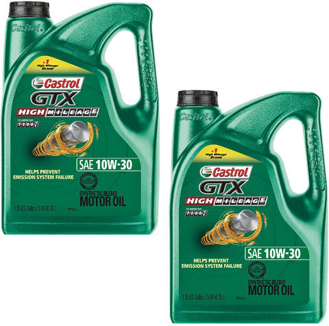 La Rosticceria GTX High Mileage 10W-30 Synthetic Blend Motor Oil, 5 Quart (Pack of 2)