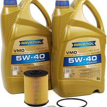 Blau J1A5068-A Motor Oil Change Kit - Compatible with 2000-03 Audi A8 w/ 8 Cylinder 4.2L Engine - 5w40