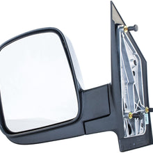 Driver Side Mirror for Chevy Express, GMC Savana (03 04 05 06 07 08 09 10 11 12 13 14 15 16 17) Textured Non-Heated Folding Left Outside Rear View Replacement Door Mirror - GM1320284