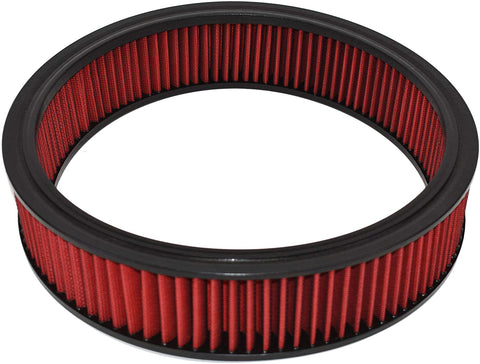 A-Team Performance Air Filter Element Air Cleaner High Flow Replacement Washable and Reusable Round Cotton Fiber Compatible with Buick Chevrolet GMC Ford Mopar Oldsmobile Pontiac (14X3)