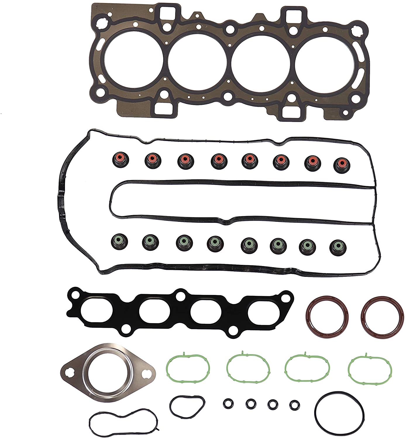 DNJ HGS4313 Head Gasket Set for 2011-2015 / Ford/Fiesta / 1.6L / L4 / DOHC / 16V / 1596cc / 97cid / (TiVCT) / [VIN J]