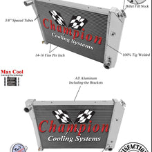 Champion Cooling, 3 Row All Aluminum Radiator Multiple Oldsmobile Models, CC412