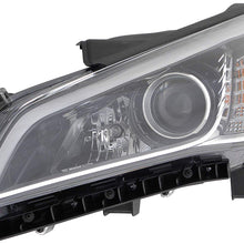 Epic Lighting OE Fitment Replacement Headlight Assembly for 2015-2017 Hyundai Sonata [HY2502183 92101C2000] Left Driver Side LH