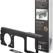 CURT 58000 Easy-Mount Vehicle Trailer Wiring Connector Mounting Bracket for 2-Inch Receiver, 4 or 5-Way Flat, 6 or 7-Way Round
