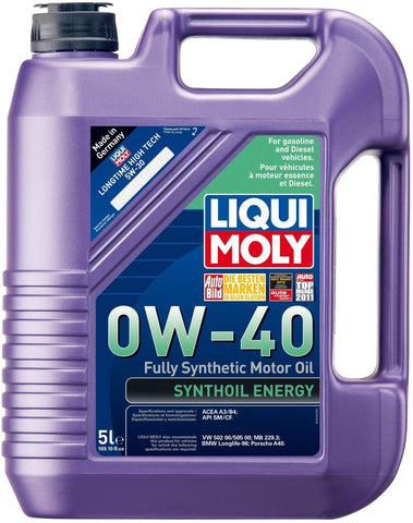 Liqui Moly (2050-4PK Synthoil Energy 0W-40 Motor Oil - 5 Liter, (Pack of 4)