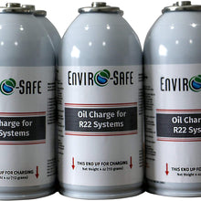 ENVIRO-SAFE Oil Charge for R22 Systems 2020-R22 6 Cans