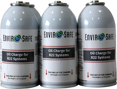 ENVIRO-SAFE Oil Charge for R22 Systems 2020-R22 6 Cans