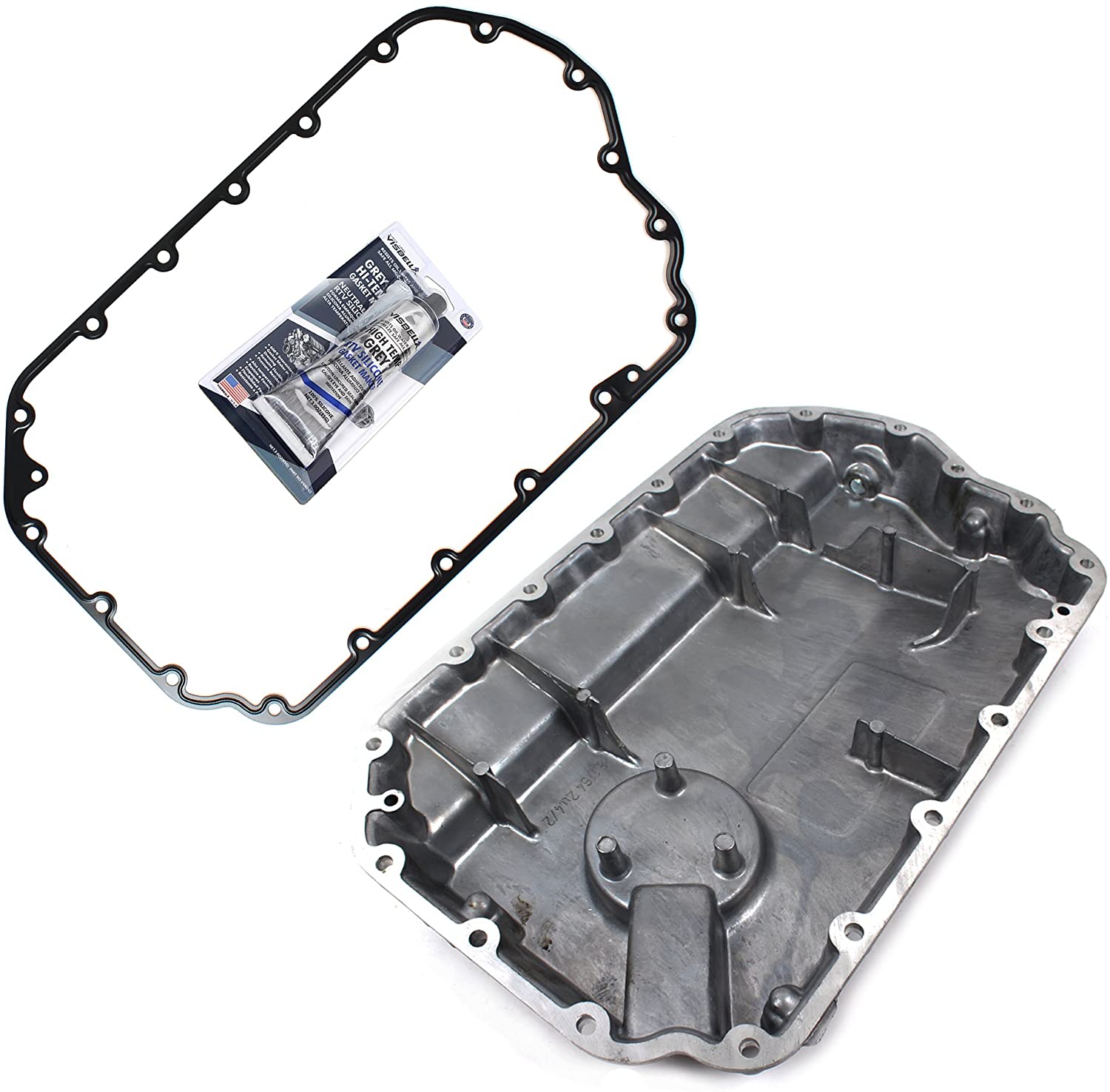 ENGINE OIL PAN LOWER W/GASKET COMPATIBLE WITH 98-05 AUDI/VOLKSWAGEN 2.7L DOHC V6 TURBO / 2.8L DOHC SOHC V6