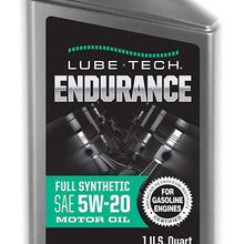 Lube-Tech 161956 Endurance Full Synthetic Dexos1 0W-20 Motor Oil (Pack of 6)