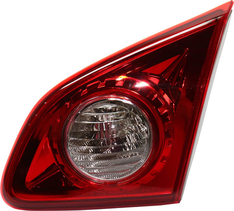 Tail Light Assembly Compatible with 2008-2013 Nissan Rogue and 2014-2015 Rogue Select Clear & Red Lens CAPA Passenger Side Inner