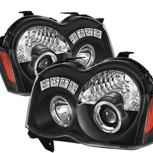Spyder Auto 5070166 LED Halo Projector Headlights Black/Clear