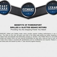 Full Kit Cross-Drilled Slotted Brake Rotors and Ceramic Brake Pads BLCC.61114.02
