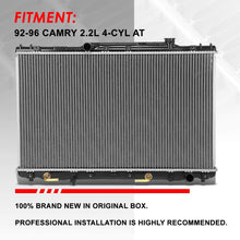 Replacement for 92-96 Camry 2.2L 4-Cyl AT Lightweight OE Style Full Aluminum Core Radiator DPI 1318