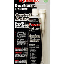 Dynatex 47200 DynaBlack Low Volatile RTV Silicone Gasket Maker, -85 to 500 Degree F, 3.8 oz Carded Tube, Black (Pack of 12)