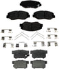 Front & Rear Ceramic Brake Pad Sets Kit for Honda Civic LX 13 Automatic