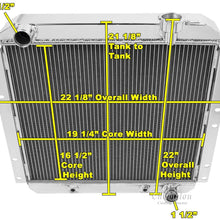 Champion Cooling Systems, 2 Row with 1" Tubes All Aluminum Replacement Radiator For 1958-1984 Toyota Land Cruiser FJ40, 1958-1980 Land Cruiser, Engine application: 3.9 & 4.2 V6, American Eagle Part #AE180