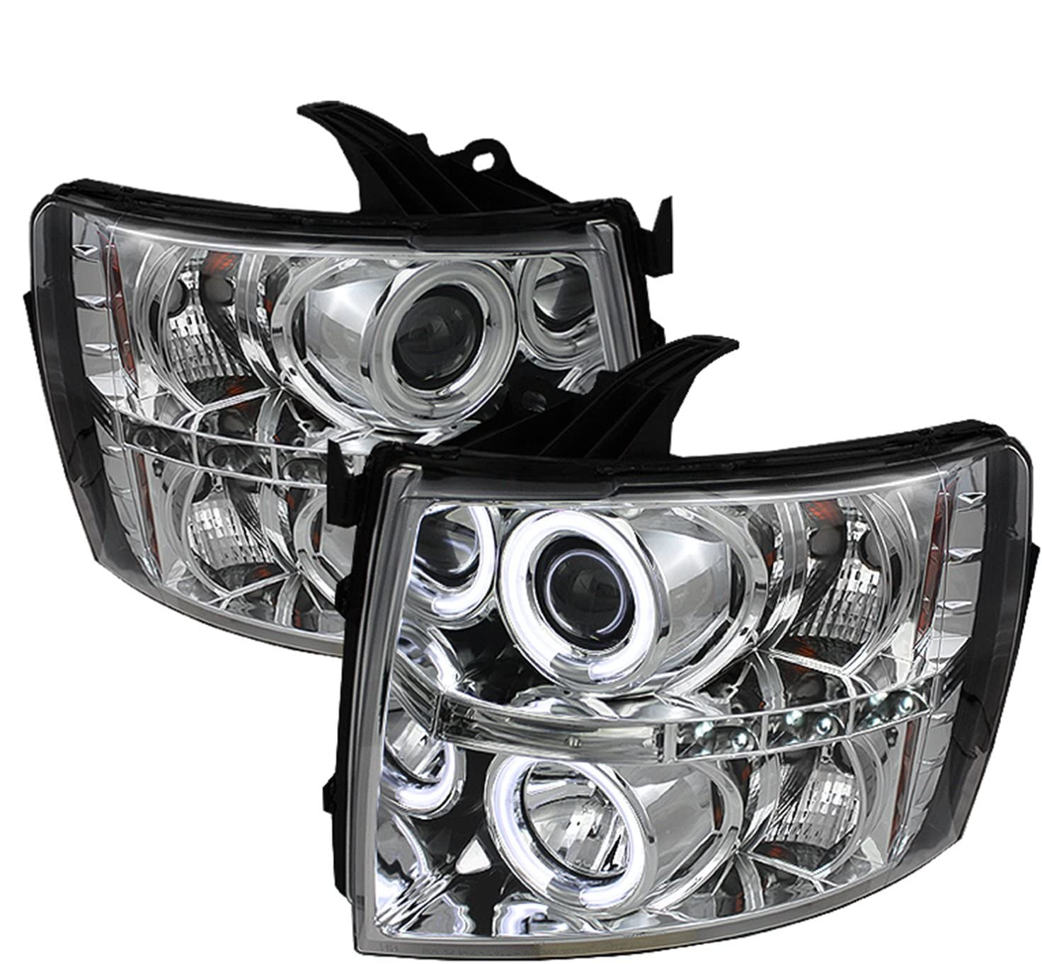 Spyder Auto 5033871 CCFL Halo Projector Headlights Chrome/Clear