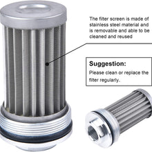EVIL ENERGY - Inline Fuel Filter 50mm Red-1