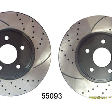 Approved Performance G21712 - [Front Kit] Performance Drilled/Slotted Brake Rotors and Carbon Fiber Pads