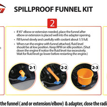 EPAuto Spill Proof Radiator Coolant Filling Funnel Kit
