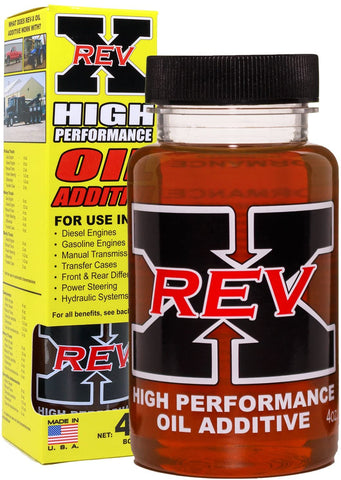 REV X High Performance Oil Additive Bottle - 4 fl. oz. (Retail Box)