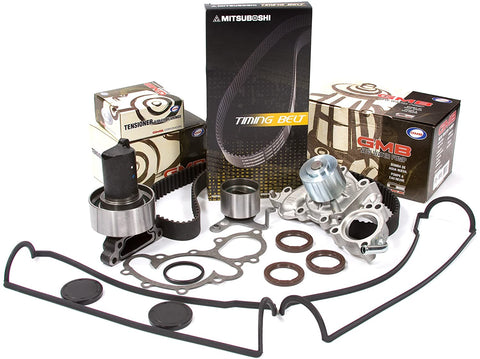 Evergreen TBK154MVC Fits 88-92 Toyota 4Runner Pickup 3.0 SOHC 3VZE Timing Belt Kit Valve Cover Gasket Water Pump (with outlet pipe)