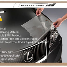 Install Proz Self Healing Universal Clear Paint Protection Bra Hood and Fender Kit (18" x 108")