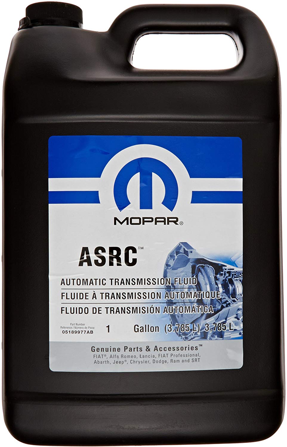 Genuine Chrysler Accessories (5189977AB) AS68RC Automatic Transmission Fluid - 1 Gallon