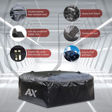 Abaxial (18 Cubic Feet) Waterproof Rooftop Cargo Carrier- (Heavy Duty) Car Roof Cargo Bag- Roof Top Luggage Storage Bag- (Bonus) Anti-Slip Mat. Perfect for Car, Van,Truck, SUV with/Without Rack.
