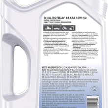 Shell Rotella T4 Triple Protection Conventional 15W-40 Diesel Engine Oil (1-Gallon, Single Pack)